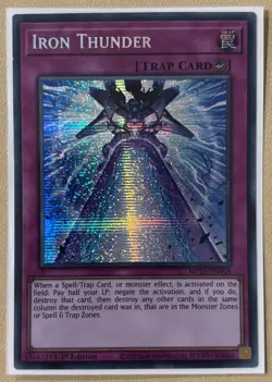 Iron Thunder MP25-EN058 Prismatic Secret Rare 1st Ed - Image 1