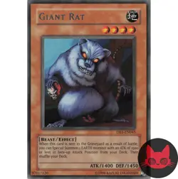 Yugioh Giant Rat DB1-EN045 Rare NM - Image 1