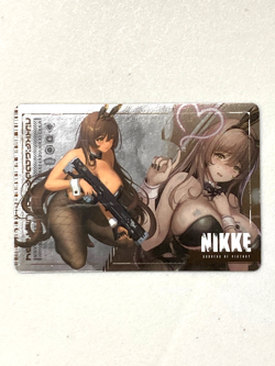 Noir - Goddess of Victory: Nikke Silver Plastic Card - Image 1