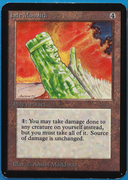 Jade Monolith Alpha PLD Artifact Rare MAGIC GATHERING CARD (ID# 505214) ABUGames - Image 1