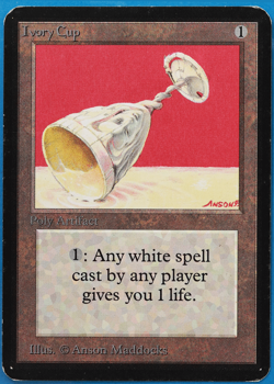 Ivory Cup Alpha PLD Artifact Uncommon MAGIC GATHERING CARD (ID# 505212) ABUGames - Image 1