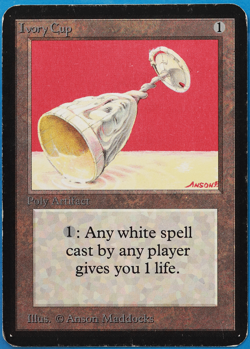 Ivory Cup Alpha PLD Artifact Uncommon MAGIC GATHERING CARD (ID# 505211) ABUGames - Image 1