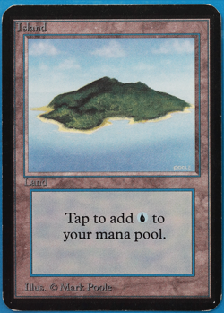 Island (B Light Purple) Alpha PLD Basic Land MAGIC CARD (ID# 505210) ABUGames - Image 1