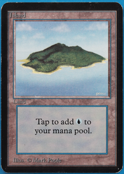 Island (B Light Purple) Alpha PLD Basic Land MAGIC CARD (ID# 505209) ABUGames - Image 1