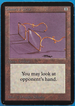 Glasses of Urza Alpha PLD Artifact Uncommon MAGIC MTG CARD (ID# 505207) ABUGames - Image 1