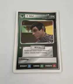 Star Trek CCG Personnel Romulan Takket Card - Image 1