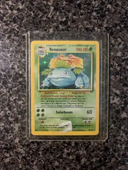 Pokemon TCG Venusaur Holo Rare Card 15/102 Base Set Unlimited - Image 1