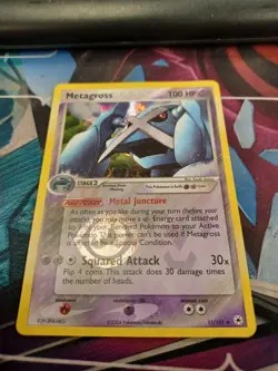 Pokemon 2004 EX Hidden Legends Reverse Holo Rare Metagross #11/101 Card - Image 3