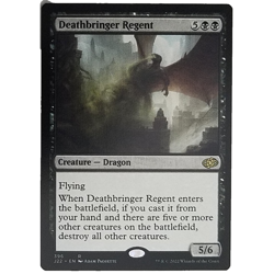 x1 Deathbringer Regent J22 MTG M/NM Black Rare Creature Dragon Jumpstart 2022 - Image 1