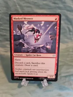 Masked Meower Marvel's Spider-Man Regular, MTG Magic The Gathering NM - Image 1
