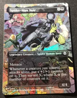 Spider-Man Noir - Foil - Borderless - SPM - MTG - EN - NM - 0204 - Image 1