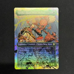 MTG FOIL Spider-Ham, Peter Porker Borderless - Marvel's Spider-Man #201 - Image 2