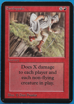 Earthquake Alpha PLD Red Rare MAGIC THE GATHERING MTG CARD (ID# 505206) ABUGames - Image 1
