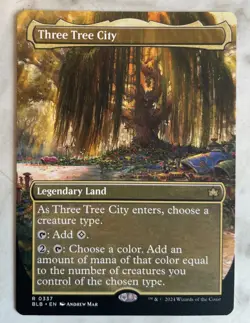 Magic the Gathering MTG Bloomburrow Three Tree City Borderles Rare BLB #0337 NM - Image 2