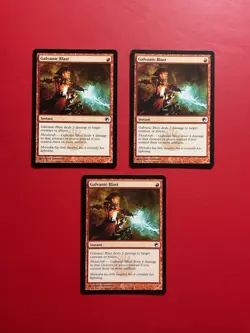 MTG 3x Galvanic Blast -NM- Scars of Mirrodin - Image 1