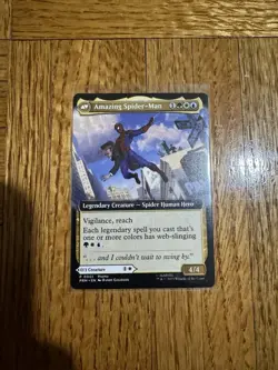 Peter Parker Amazing Spider-Man MTG Promo Rare Magic The Gathering MINT - Image 1