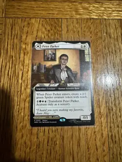 Peter Parker Amazing Spider-Man MTG Promo Rare Magic The Gathering MINT - Image 2