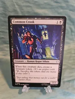 Common Crook, Spider-Man MTG, Magic The Gathering NM Card - Image 1