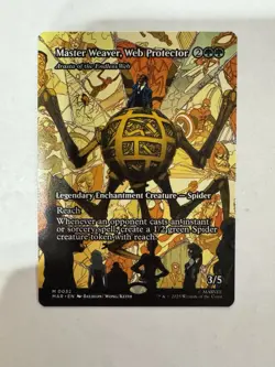 MTG Master Weaver Web Protector MAR M0032 Spider-Man Variant NM - Image 1