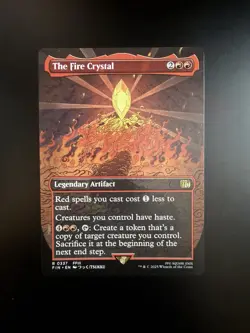 MTG Final Fantasy English The Fire Crystal Borderless 0337 Non-Foil - Image 1