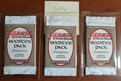 Magic The Gathering MTG Antiquities Booster Pack - Factory Sealed - 1994 - Image 1