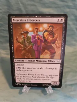 Merciless Enforcers Marvel's Spider-Man Regular, MTG Magic The Gathering NM - Image 1
