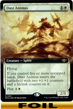 1x - Dust Animus - FOIL EXTENDED ART #311 - Outlaws of Thunder Junction - NM MTG - Image 1