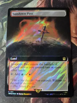 1x MTG Sundown Pass (Extended Art) (Surge Foil) - Doctor Who (WHO) #1111 - Magic - Image 2