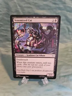 Venomized Cat Marvel's Spider-Man Regular, MTG Magic The Gathering, NM - Image 1