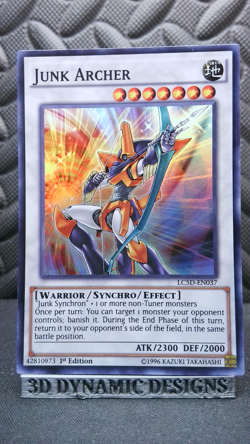 | Yugioh Junk Archer LC5D-EN037 1st Super Legendary Collection 5Ds NM 🔥 | - Image 1