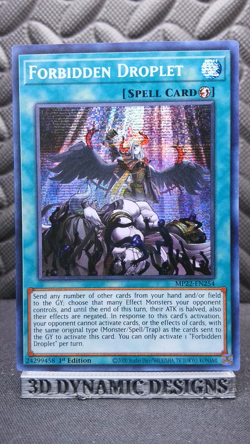 | Yugioh Forbidden Droplet MP22-EN254 1st Edition Prismatic Secret Rare NM 🔥 | - Image 1