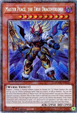 Yugioh DOOD-EN018 Master Peace, the True Dracoverlord Starlight Rare 1st MINT - Image 1