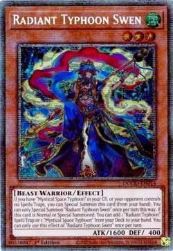 Yugioh DOOD-EN014 Radiant Typhoon Swen Starlight Rare 1st Edition MINT - Image 1
