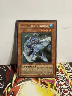 Yugioh Elemental HERO Bubbleman EHC1-EN003 Limited Edition - Image 2