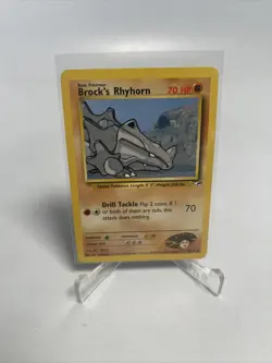BROCK’S RHYHORN - Gym Heroes Set - 70/132 - Common - Pokemon Card - NM - Image 1