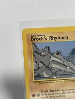 BROCK’S RHYHORN - Gym Heroes Set - 70/132 - Common - Pokemon Card - NM - Image 3