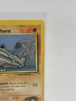 BROCK’S RHYHORN - Gym Heroes Set - 70/132 - Common - Pokemon Card - NM - Image 4