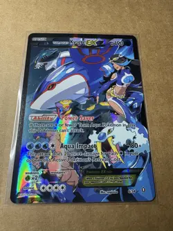 Pokemon TCG Team Aqua's Kyogre-EX Double Crisis Holo Card 6/34 NM- / LP - Image 3