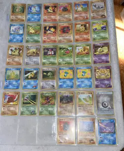 Pokemon pocket monsters cards 1996 Japanese Version Lot Of 33 Cards - Image 1