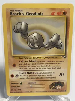 Brock's Geodude 66/132 - Gym Heroes - Pokemon Card LP - Image 2