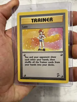 Pokemon Lass 104/130 Base Set 2 - Rare Pokemon Card - NM Near Mint Vintage WOTC - Image 2