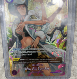 One Piece Card Game Ms. All Sunday (SP) - Wings of the Captain (OP06) Alt Art - Image 3