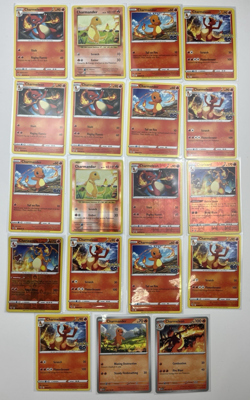 19 Card Lot Charmander Charmeleon Charizard Reverse Holo Pokemon TCG - Image 1