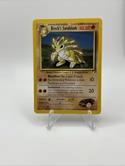 Brock's Sandslash 23/132 Pokemon Gym Heroes Card - LP - Image 1