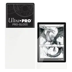 100 x Ultra PRO Deck Protector Sleeves Gloss Standard Size Cards 66 x 91mm WHITE 74427826901 - Image 2