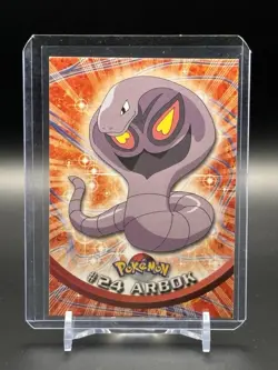 Pokemon Card Arbok #24 TOPPS Series 1 3rd Print Green Label - Image 1