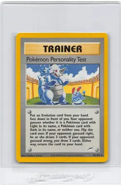 POKEMON PERSONALITY TEST 102/105 - Neo Destiny - VINTAGE WOTC Pokemon Card NM/LP - Image 1