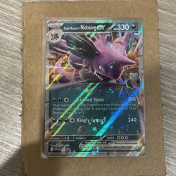 Team Rockets Nidoking EX Destined Rivals Promo 217 Holo Pokemon Card - NM/M - Image 1