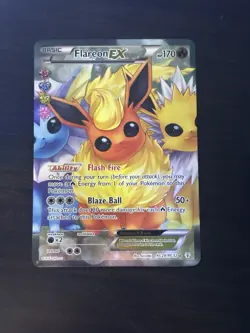 Pokemon Flareon EX RC28/RC32 Generations Radiant Collection Card Full Art MINT - Image 1