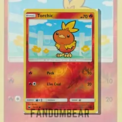 Torchic REVERSE HOLO card Sun & Moon Celestial Storm 26/168 Pokemon 2018 LP/MP - Image 1